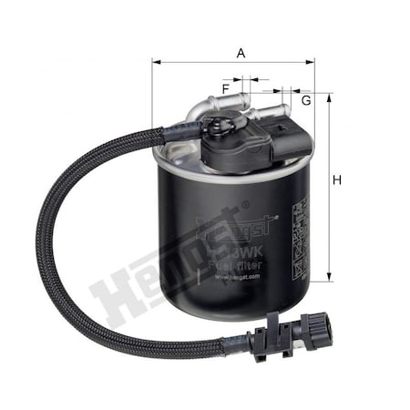 Hengst Fuel Filter, H413Wk H413WK